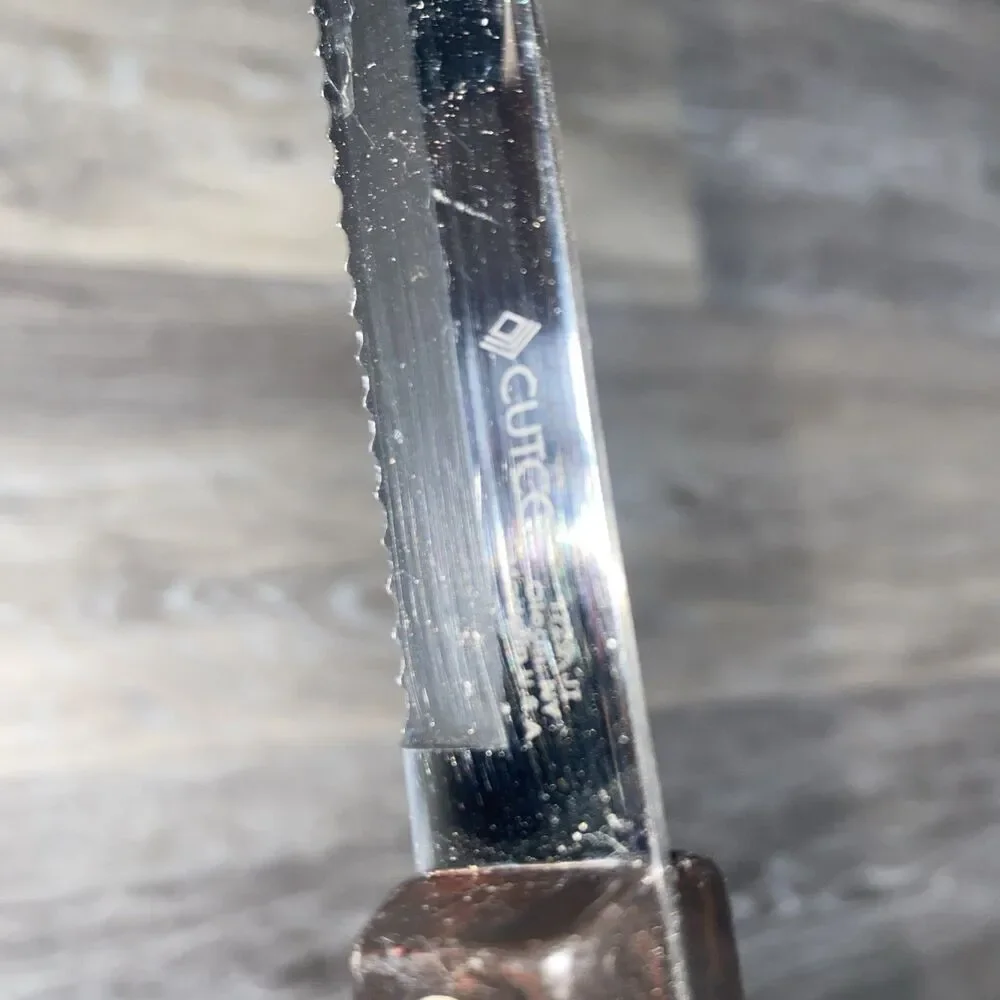 Vintage Cutco 1729 JI Carver Knife Serrated Edge With Classic Dark Brown Handle